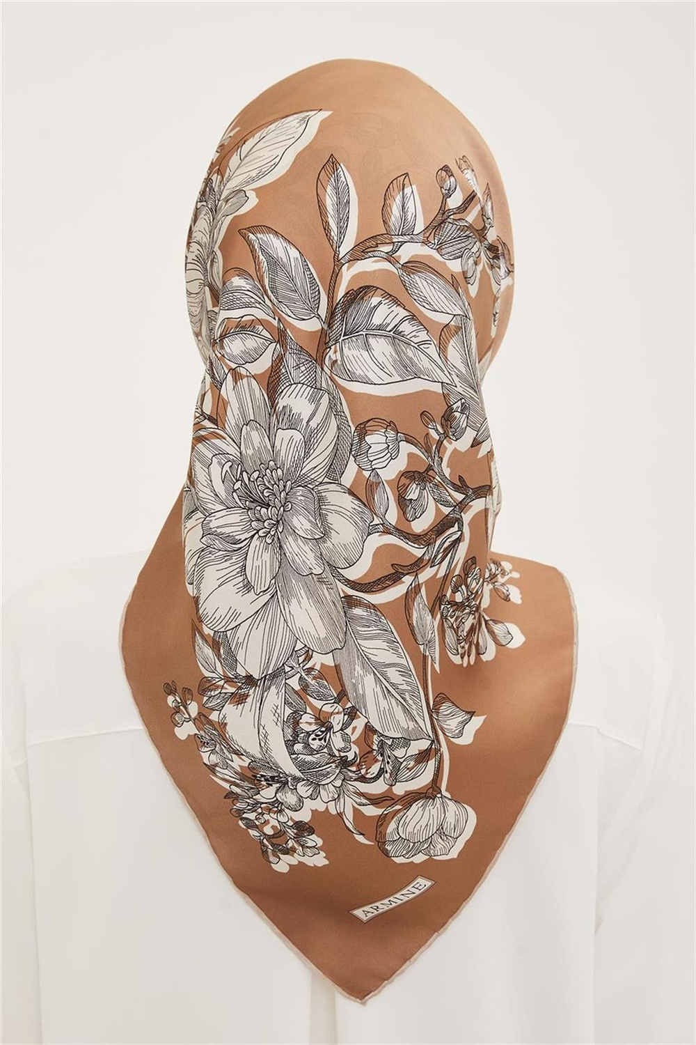 Armine İpek Eşarp 2023 Yaz 8938-31 Twill