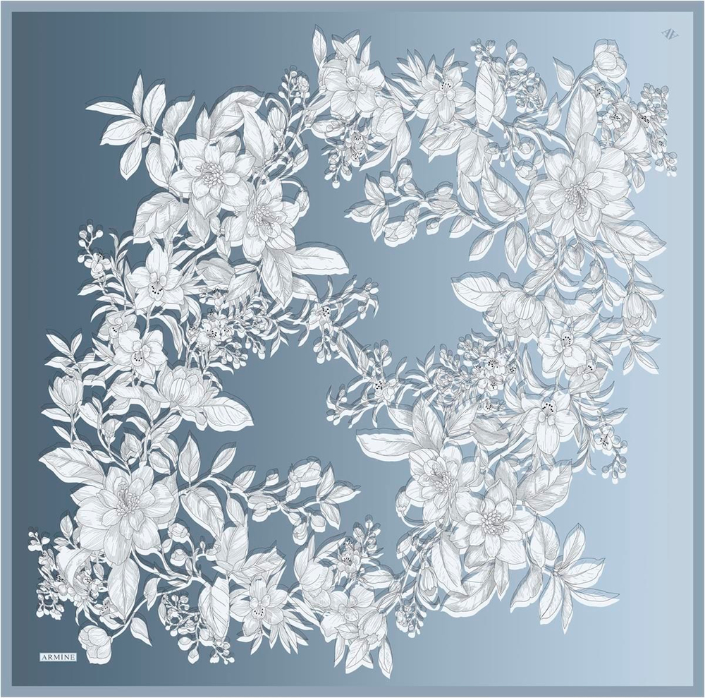 Armine İpek Eşarp 2023 Yaz 8938-32 Twill