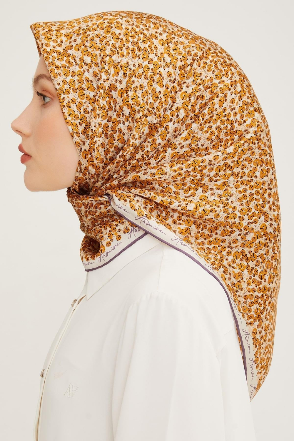 Armine İpek Eşarp 2023 Yaz 8947-02 Twill