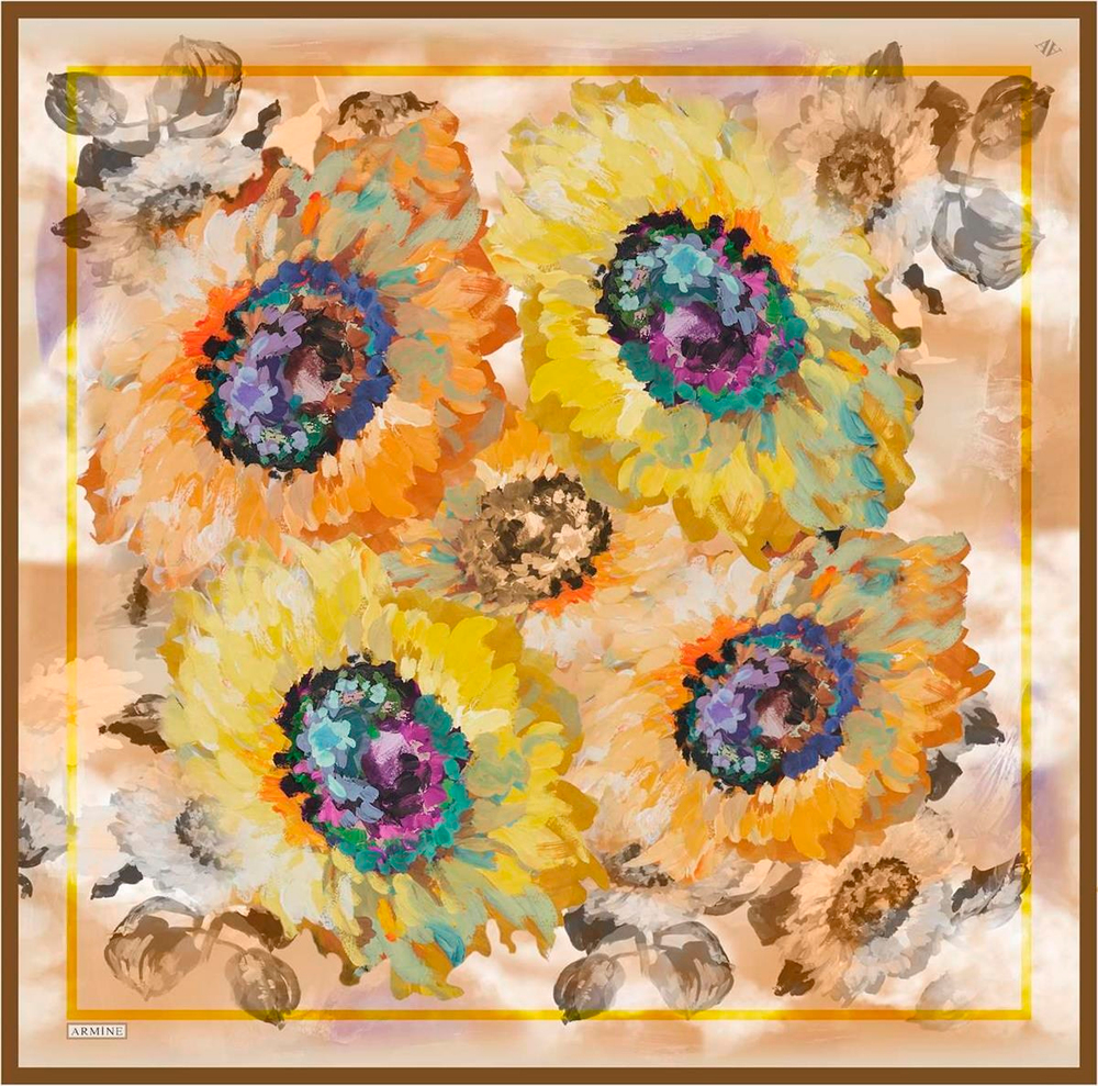 Armine İpek Eşarp 2023 Yaz 8951-09 Twill