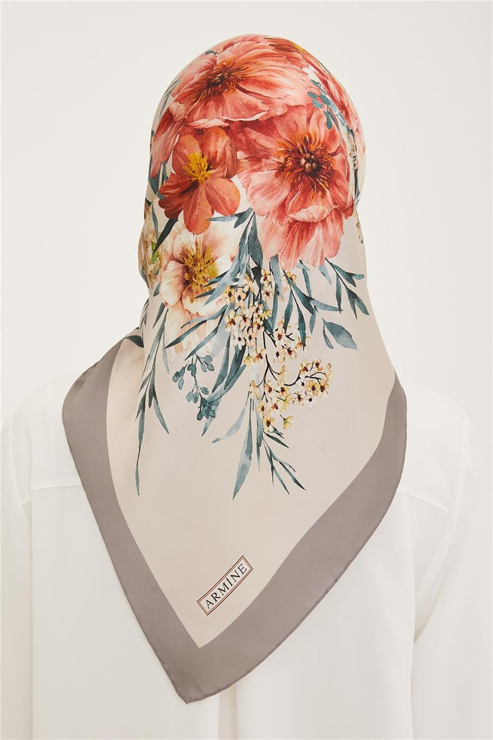 Armine İpek Eşarp 2023 Yaz 8952-31 Twill