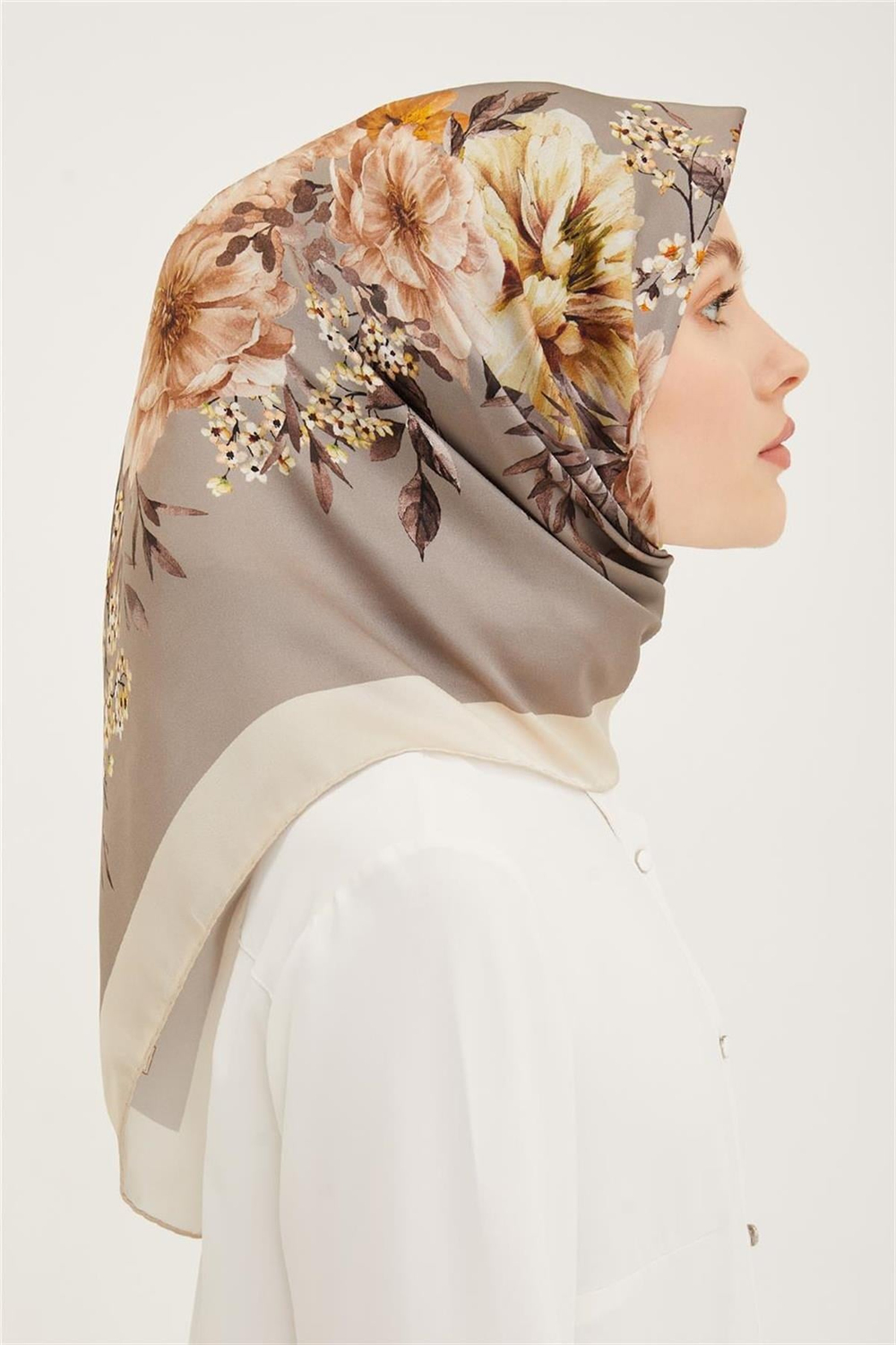 Armine İpek Eşarp 2023 Yaz 8952-37 Twill
