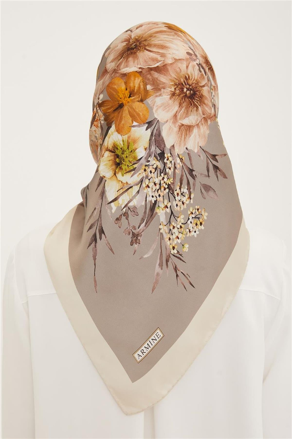 Armine İpek Eşarp 2023 Yaz 8952-37 Twill