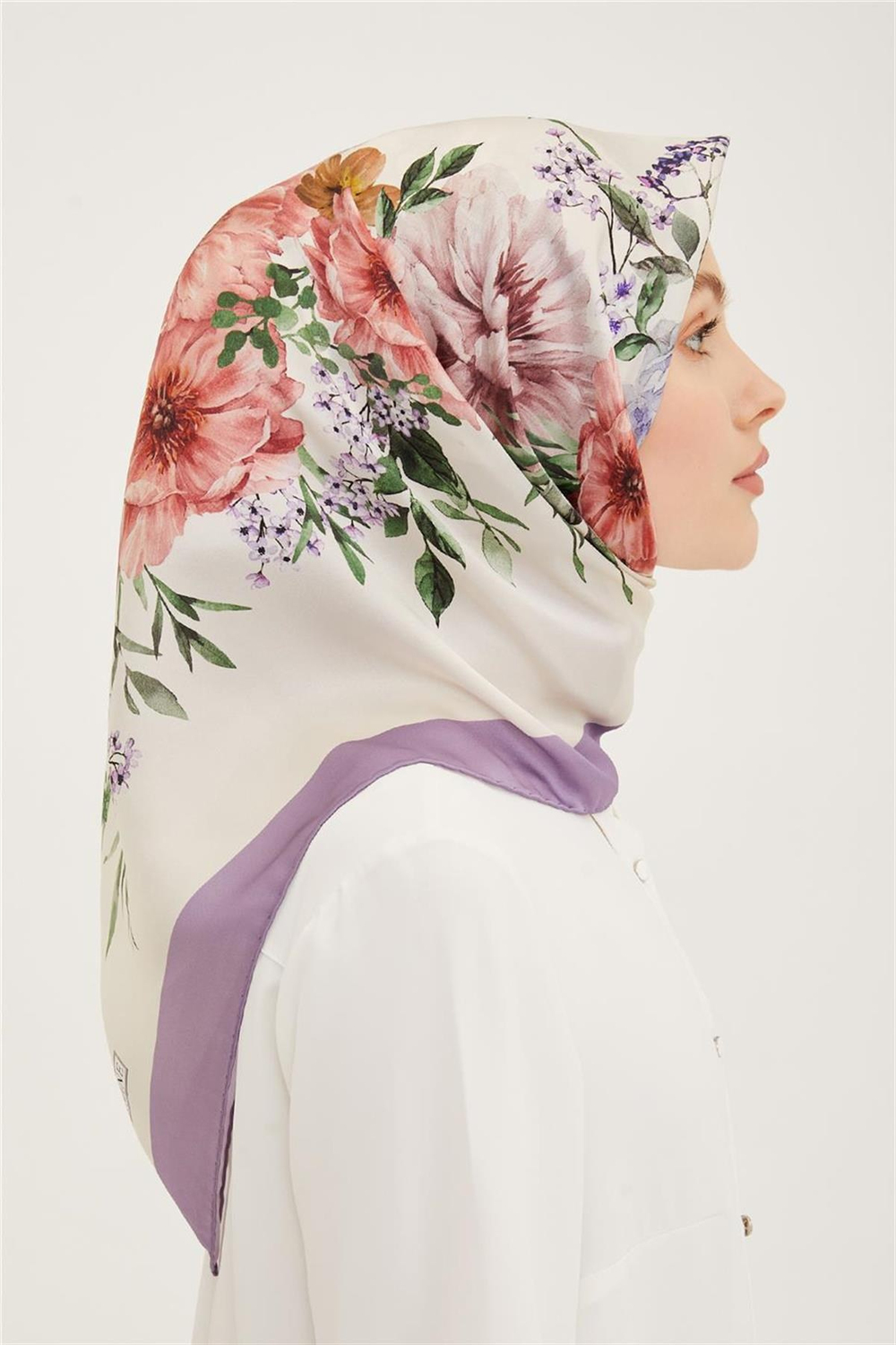 Armine İpek Eşarp 2023 Yaz 8952-38 Twill