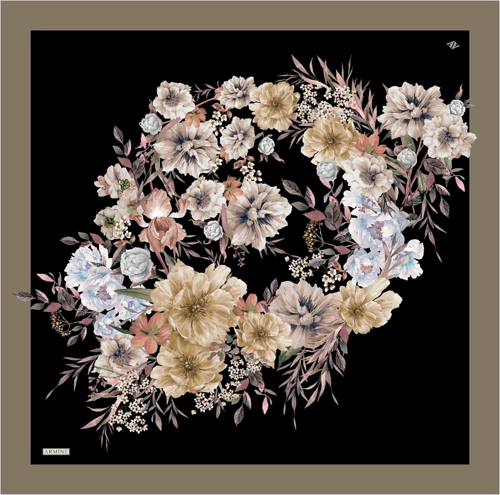 Armine İpek Eşarp 2023 Yaz 8952-51 Twill