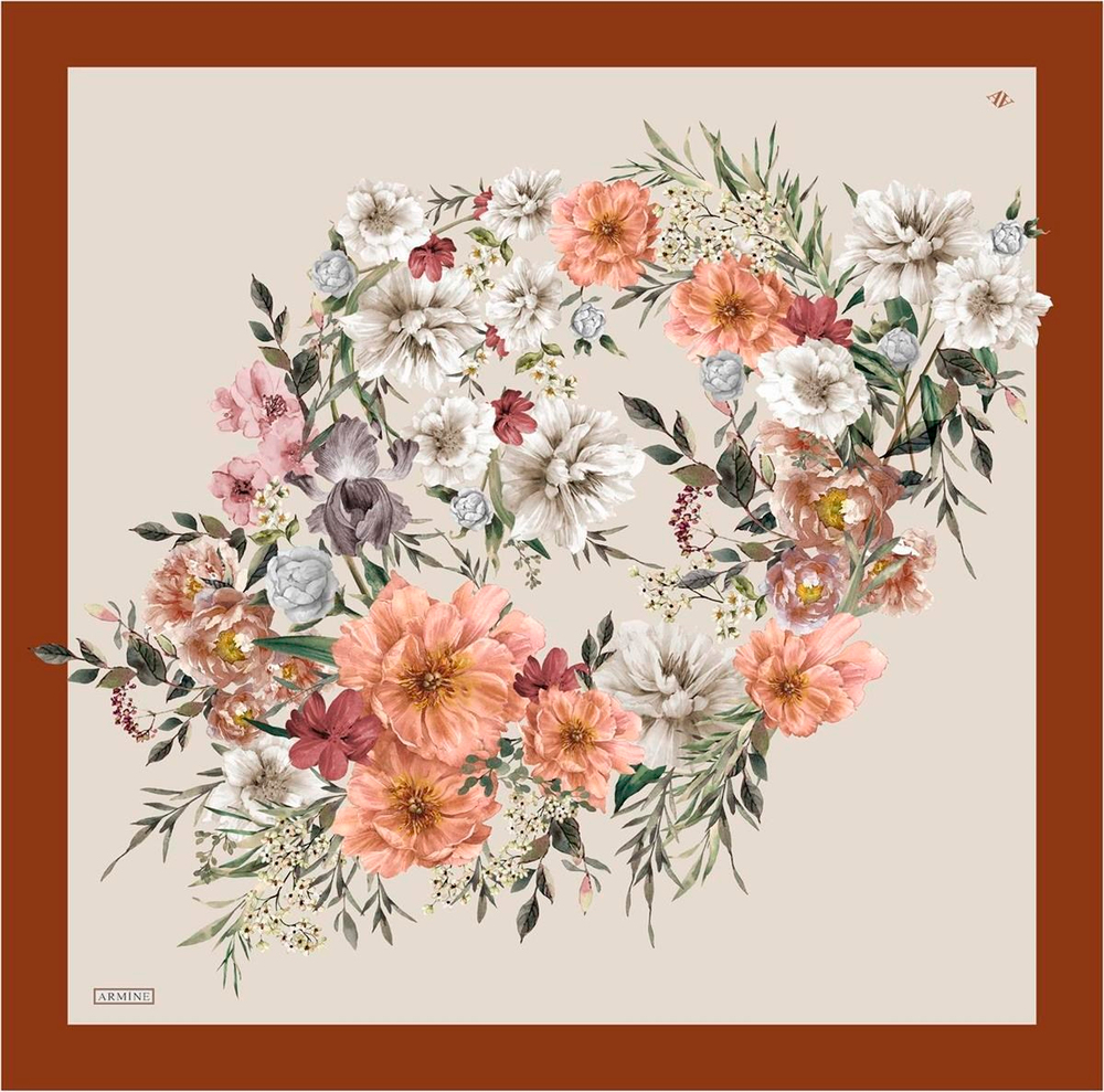 Armine İpek Eşarp 2023 Yaz 8952-54 Twill