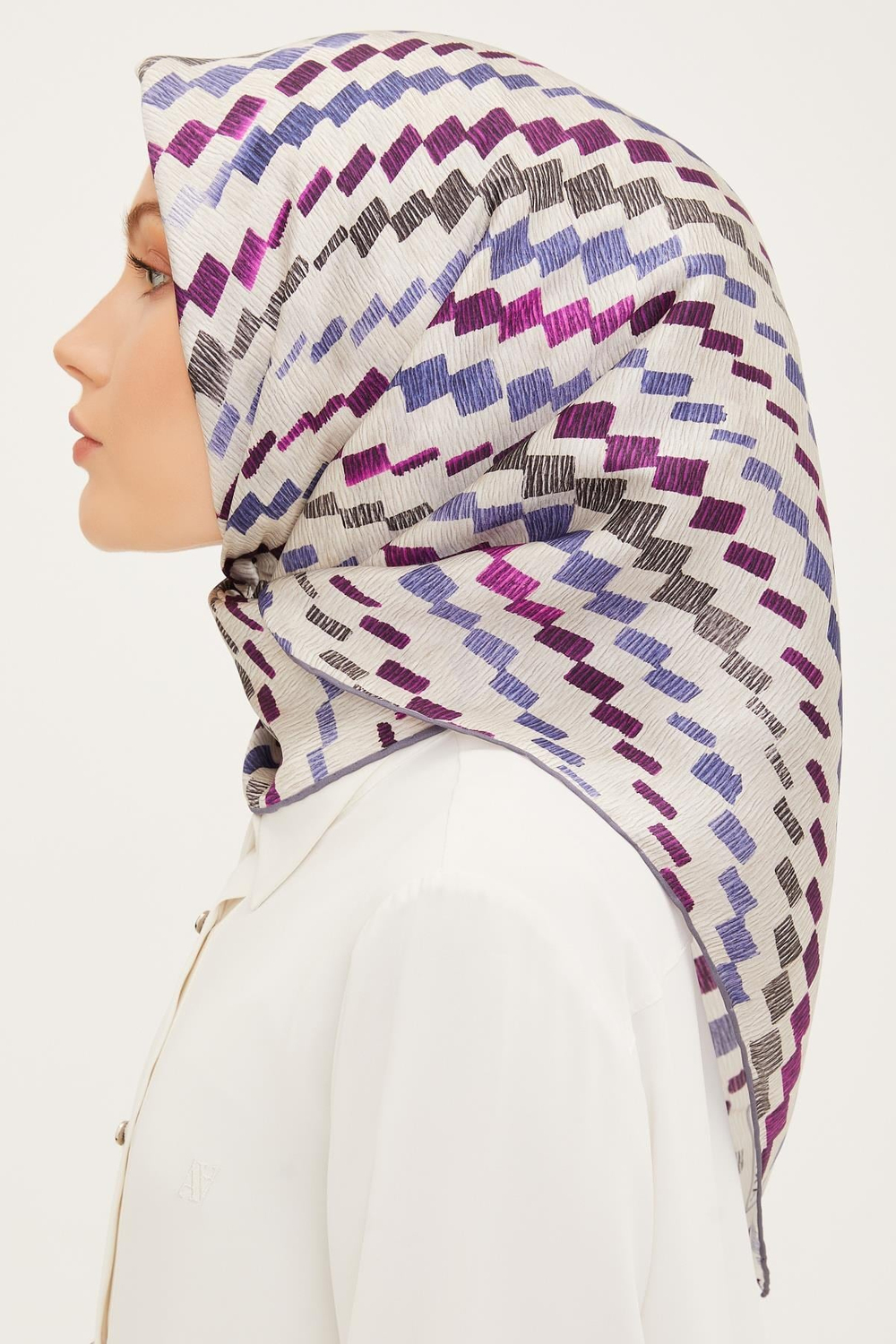Armine İpek Eşarp 2023 Yaz 8954-35 Twill