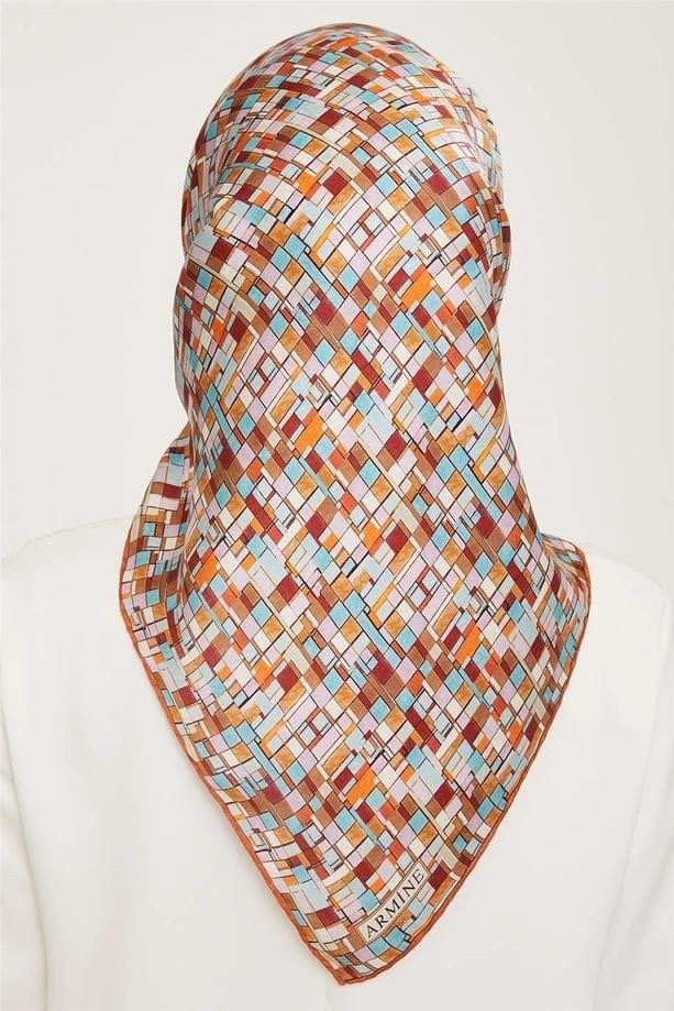 Armine İpek Eşarp 2024 Kış - 9004-07 Twill