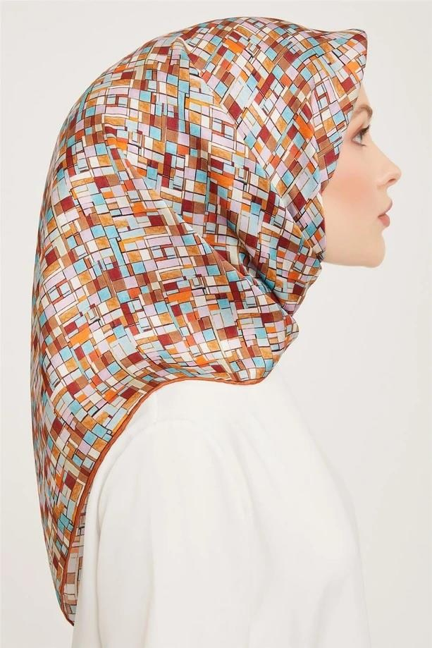 Armine İpek Eşarp 2024 Kış - 9004-07 Twill