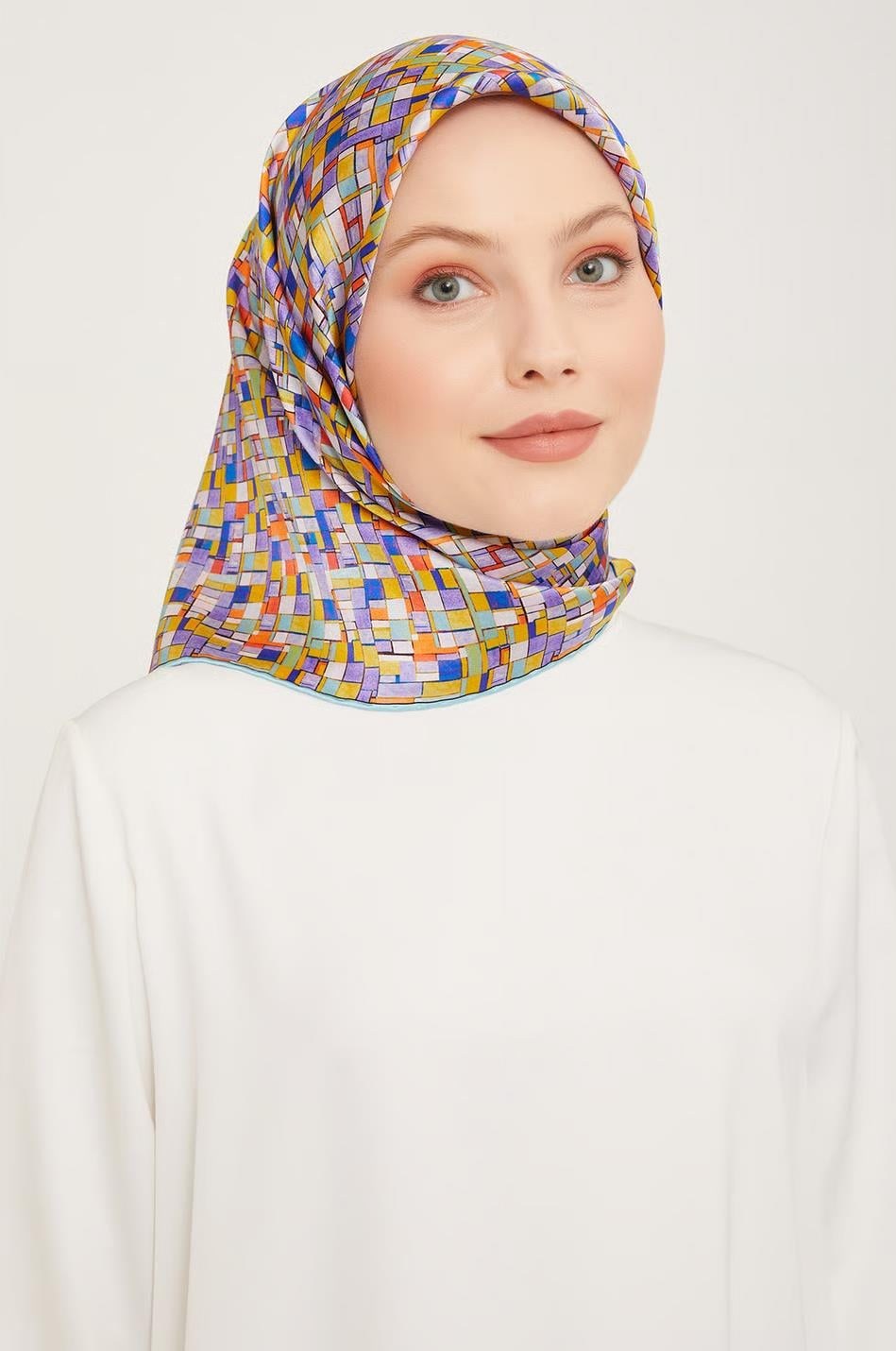 Armine İpek Eşarp 2024 Kış - 9004-31 Twill