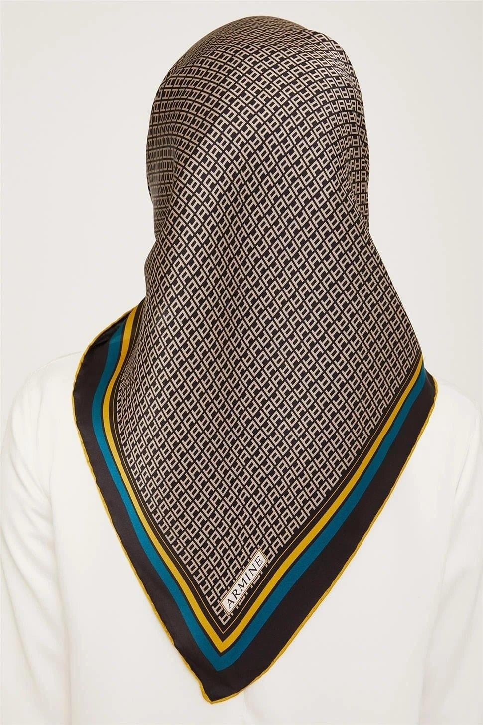 Armine İpek Eşarp 2024 Kış - 9026-57 Twill