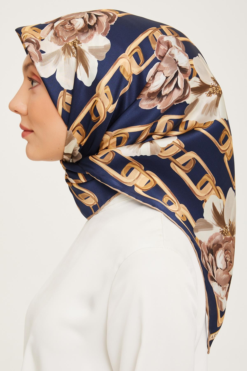 Armine İpek Eşarp 2024 Kış - 9034-07 Twill