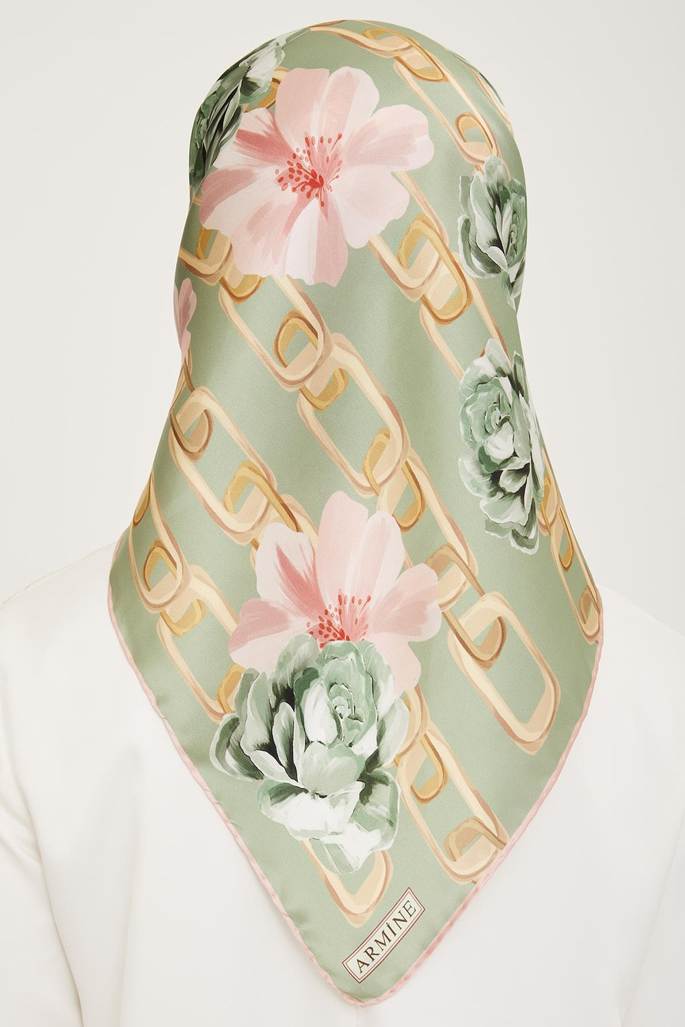 Armine İpek Eşarp 2024 Kış - 9034-08 Twill