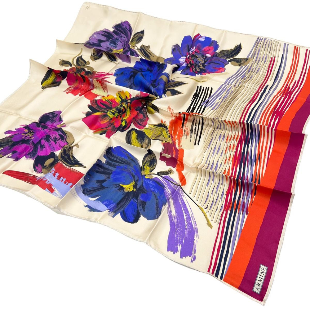 Armine İpek Eşarp 2024 Kış - 9047-33 Twill