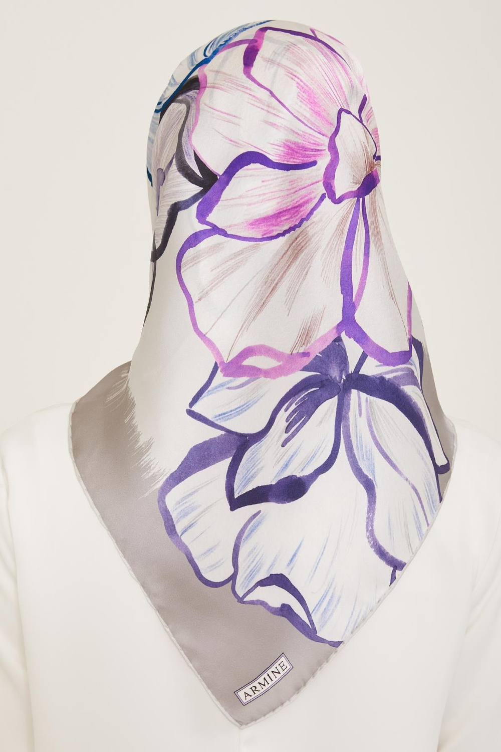 Armine İpek Eşarp 2024 Yaz - 9110-35 Twill