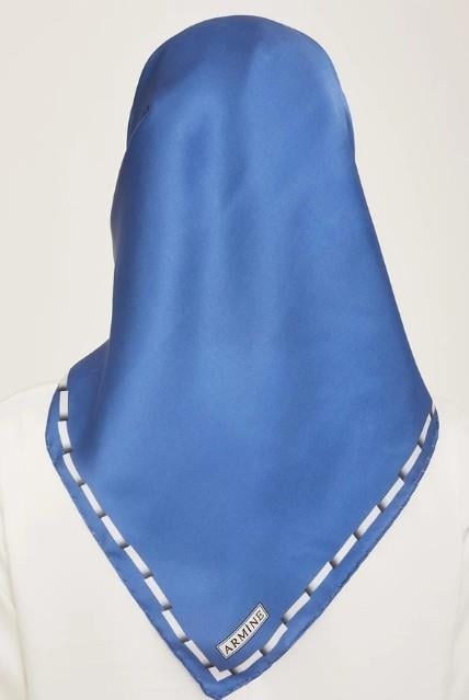 Armine İpek Eşarp 2024 Yaz - 9165-37 İndigo Sura