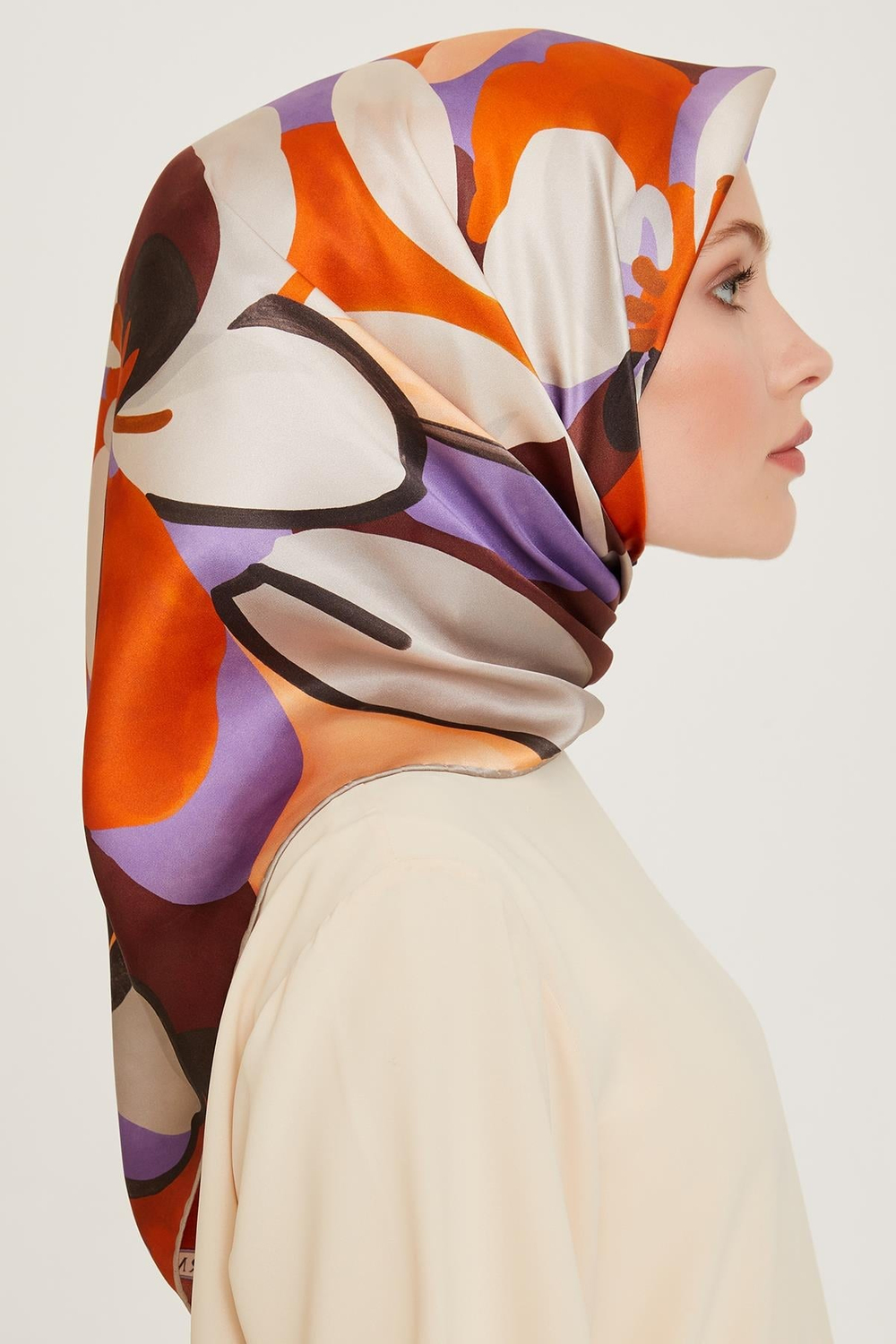 Armine İpek Eşarp 2025 Kış - 9200-06 Twill