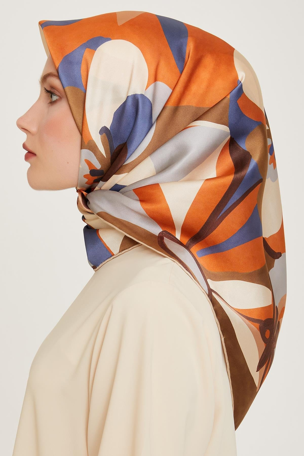 Armine İpek Eşarp 2025 Kış - 9200-33 Twill