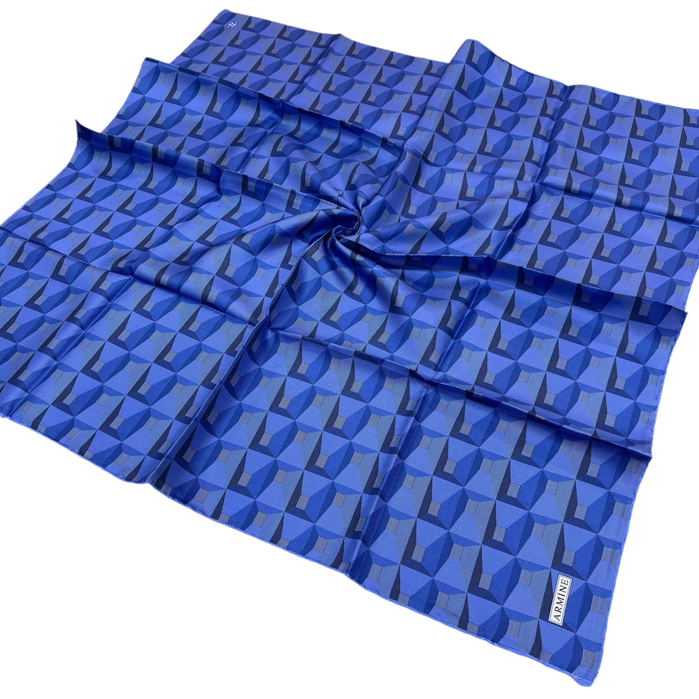 Armine İpek Eşarp 2025 Kış - 9204-05 Saks Twill