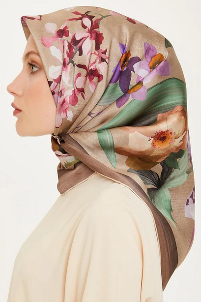 Armine İpek Eşarp 2025 Kış - 9215-35 Twill