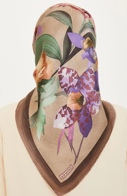 Armine İpek Eşarp 2025 Kış - 9215-35 Twill