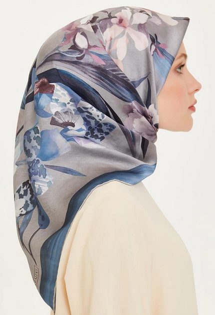 Armine İpek Eşarp 2025 Kış - 9215-37 Twill