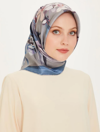 Armine İpek Eşarp 2025 Kış - 9215-37 Twill