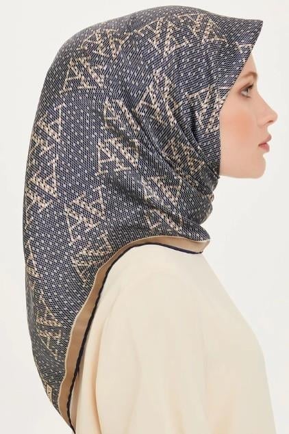 Armine İpek Eşarp 2025 Kış - 9228-05 Lacivert Twill
