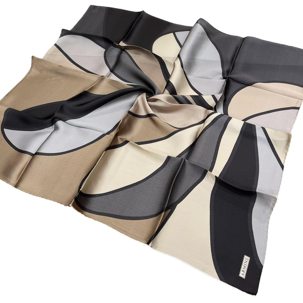Armine İpek Eşarp 2025 Kış - 9232-84 Taş Twill