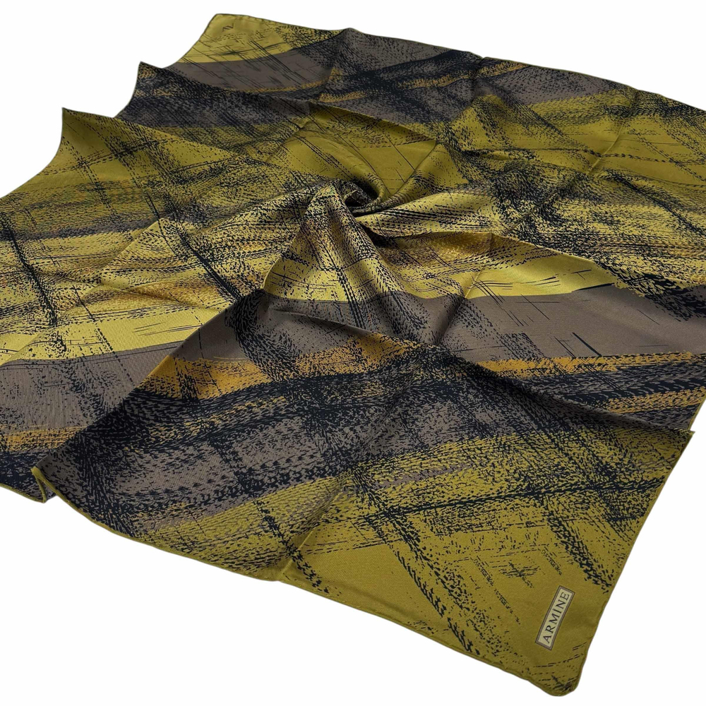 Armine İpek Eşarp 2025 Kış - 9236-54 Açık Yeşil Twill