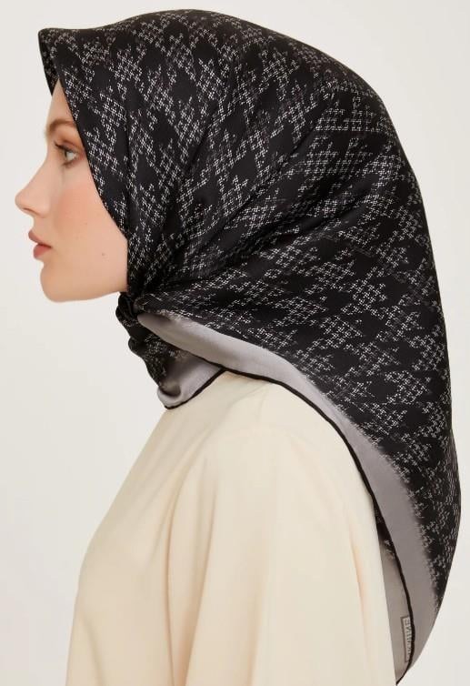Armine İpek Eşarp 2025 Kış - 9239-82 Gri Twill