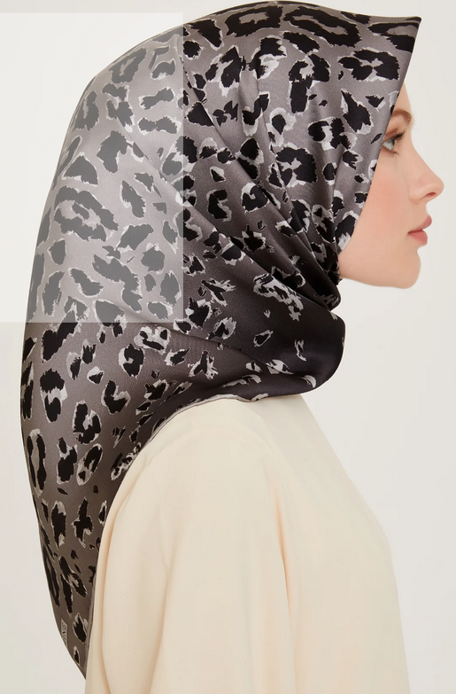 Armine İpek Eşarp 2025 Kış - 9249-38 Füme Siyah Sura