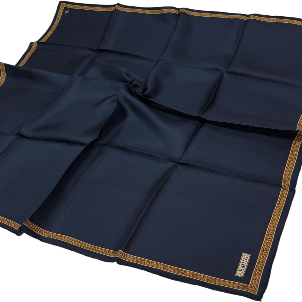 Armine İpek Eşarp 2025 Kış - 9261-01 Lacivert Twill