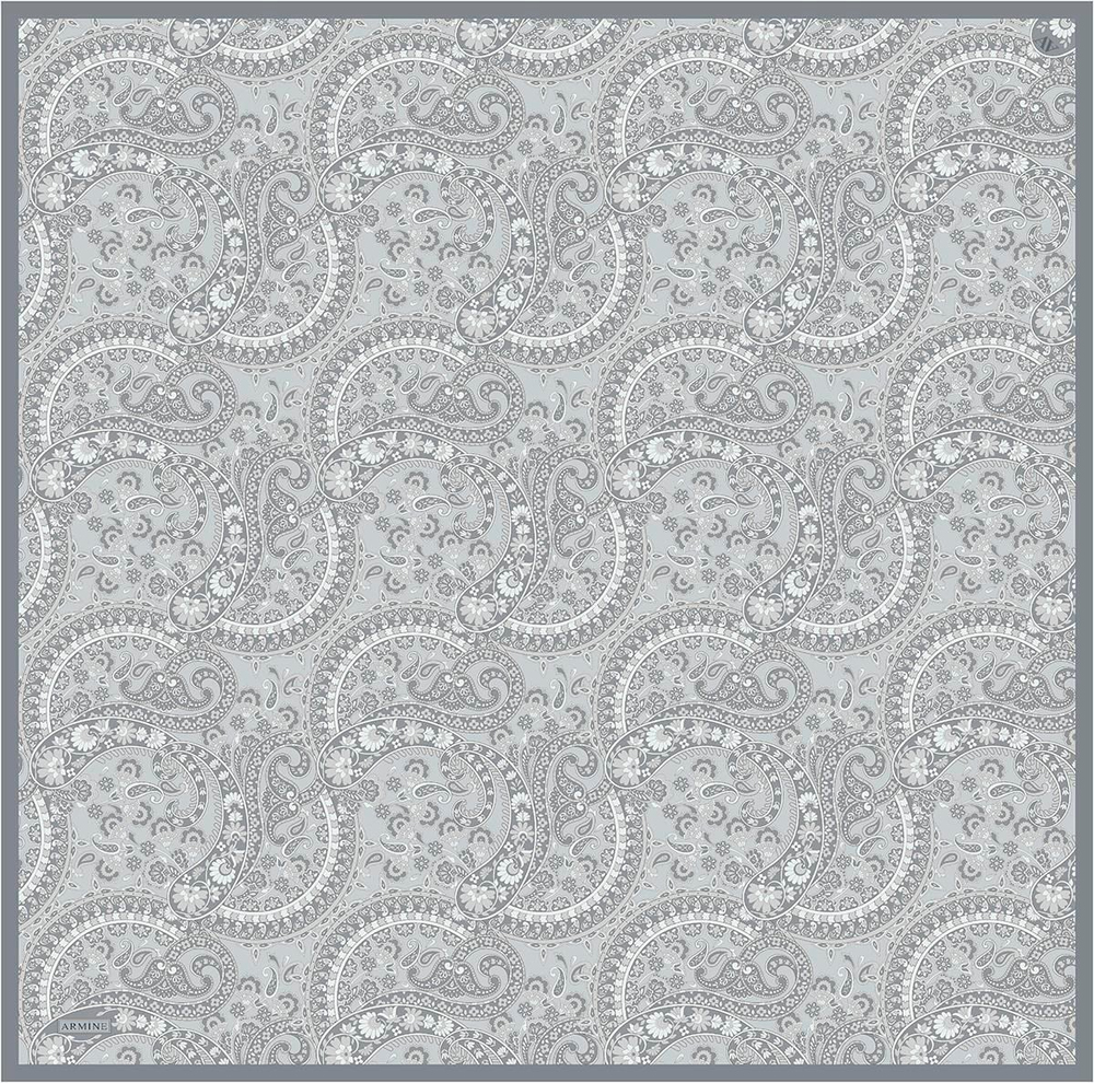 Armine İpek Eşarp 2025 Yaz - 9304-02 Gri Twill