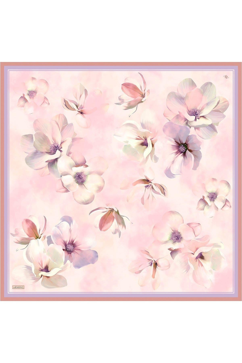 Armine İpek Eşarp 2025 Yaz - 9305-54 Lila Twill
