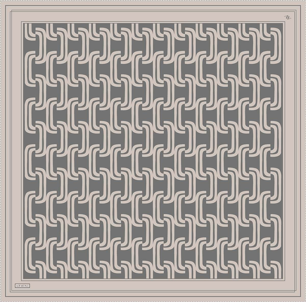 Armine İpek Eşarp 2025 Yaz - 9343-02 Taş Gri Twill