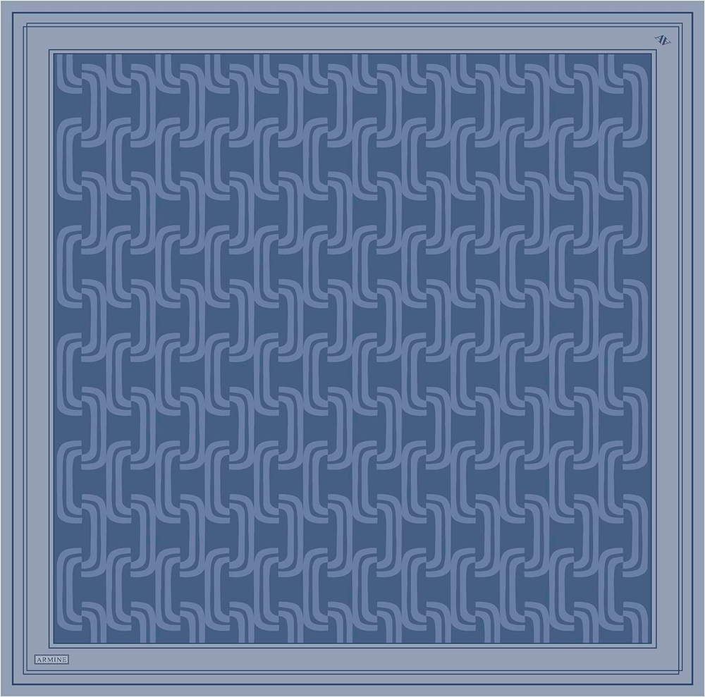 Armine İpek Eşarp 2025 Yaz - 9343-03 İndigo Twill