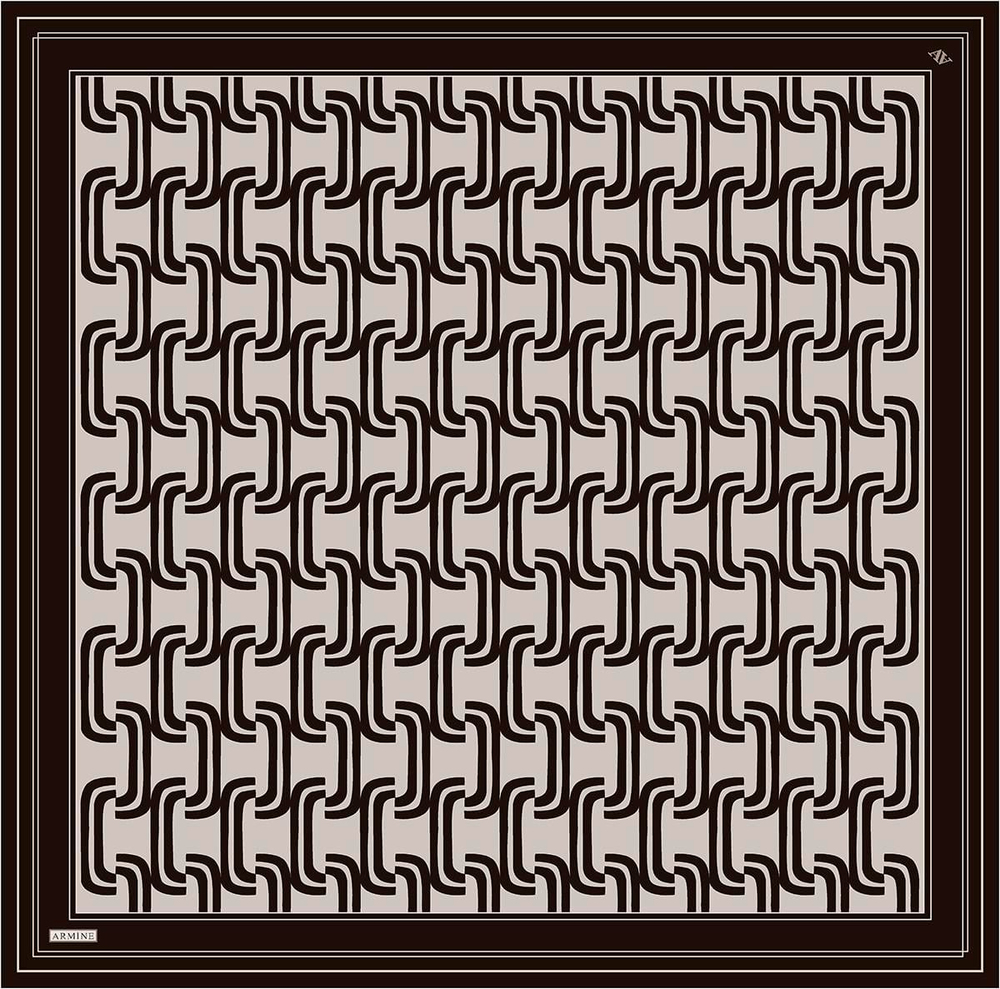 Armine İpek Eşarp 2025 Yaz - 9343-52 Acı Kahve Twill