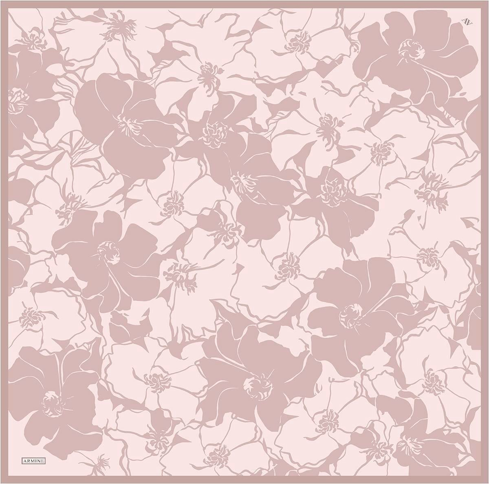 Armine İpek Eşarp 2025 Yaz - 9344-32 Pudra Twill