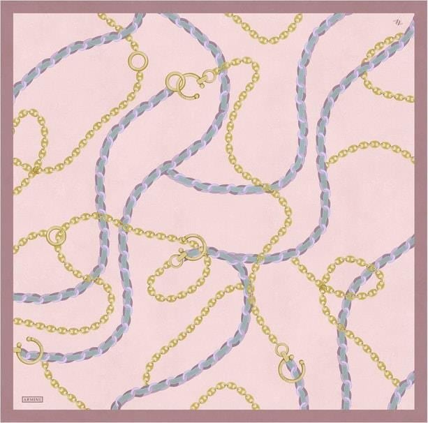 Armine İpek Eşarp 2025 Yaz - 9346-55 Pudra Twill