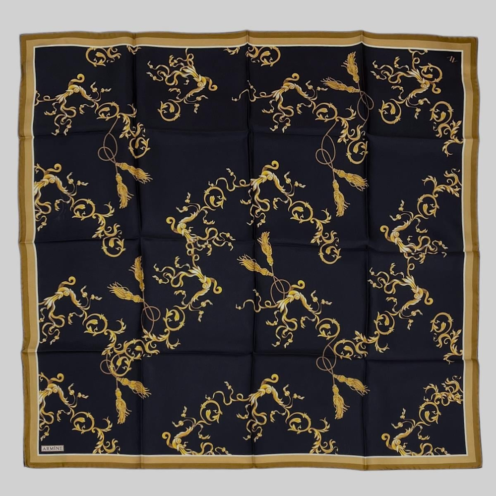Armine İpek Eşarp 2025 Yaz - 9360-34 Lacivert Twill