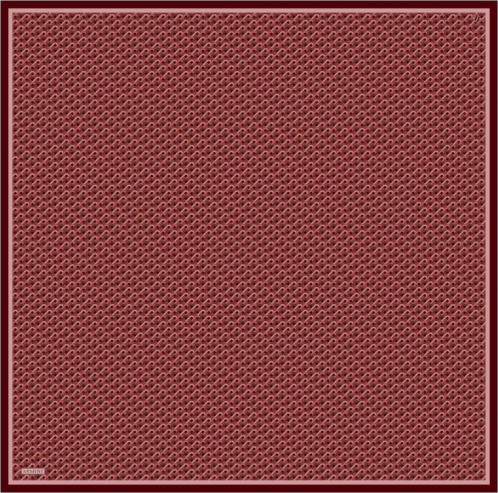Armine İpek Eşarp 2026 Kış - 9417-35 Bordo Kırmızı Twill