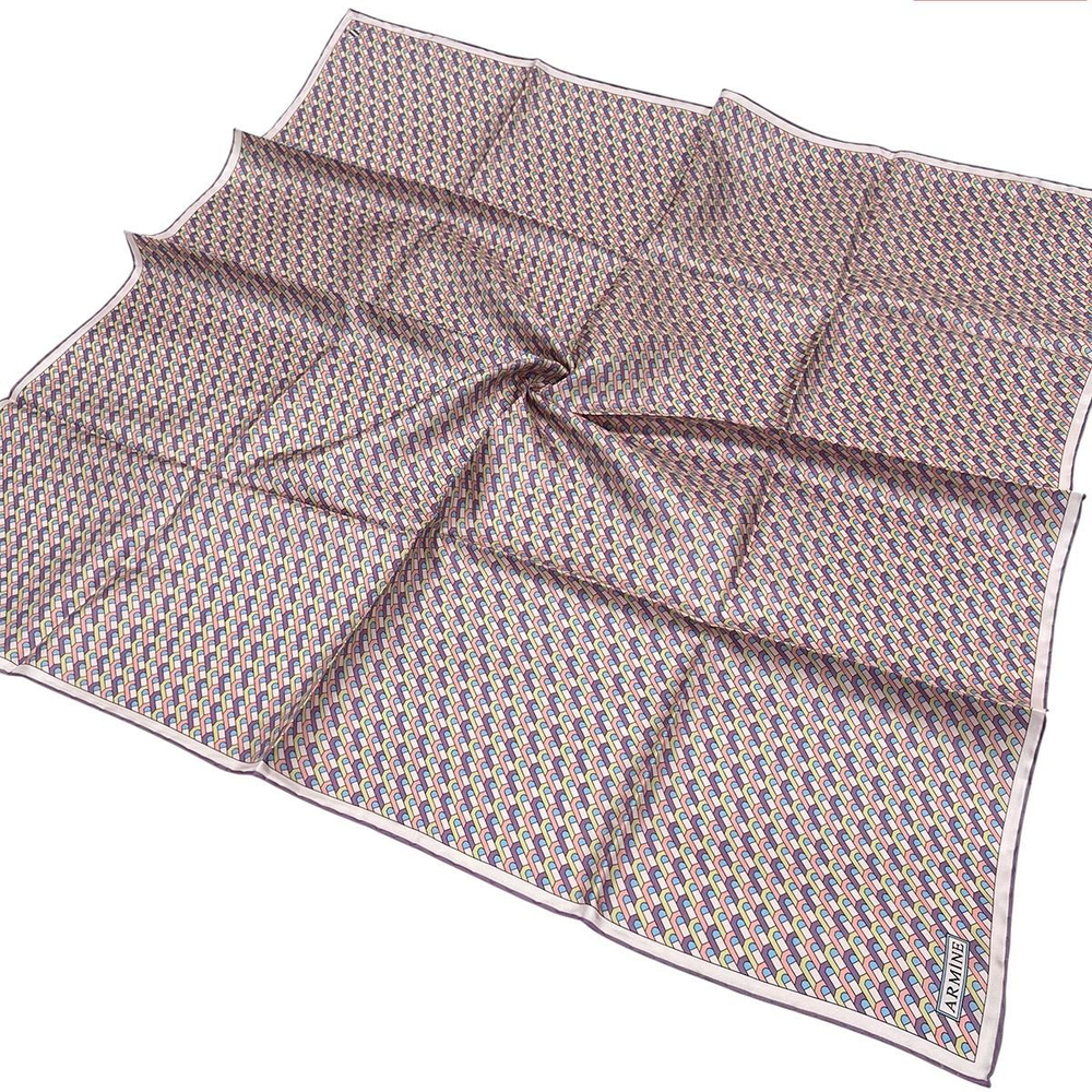 Armine İpek Eşarp 2026 Kış - 9417-37 Lavanta Twill