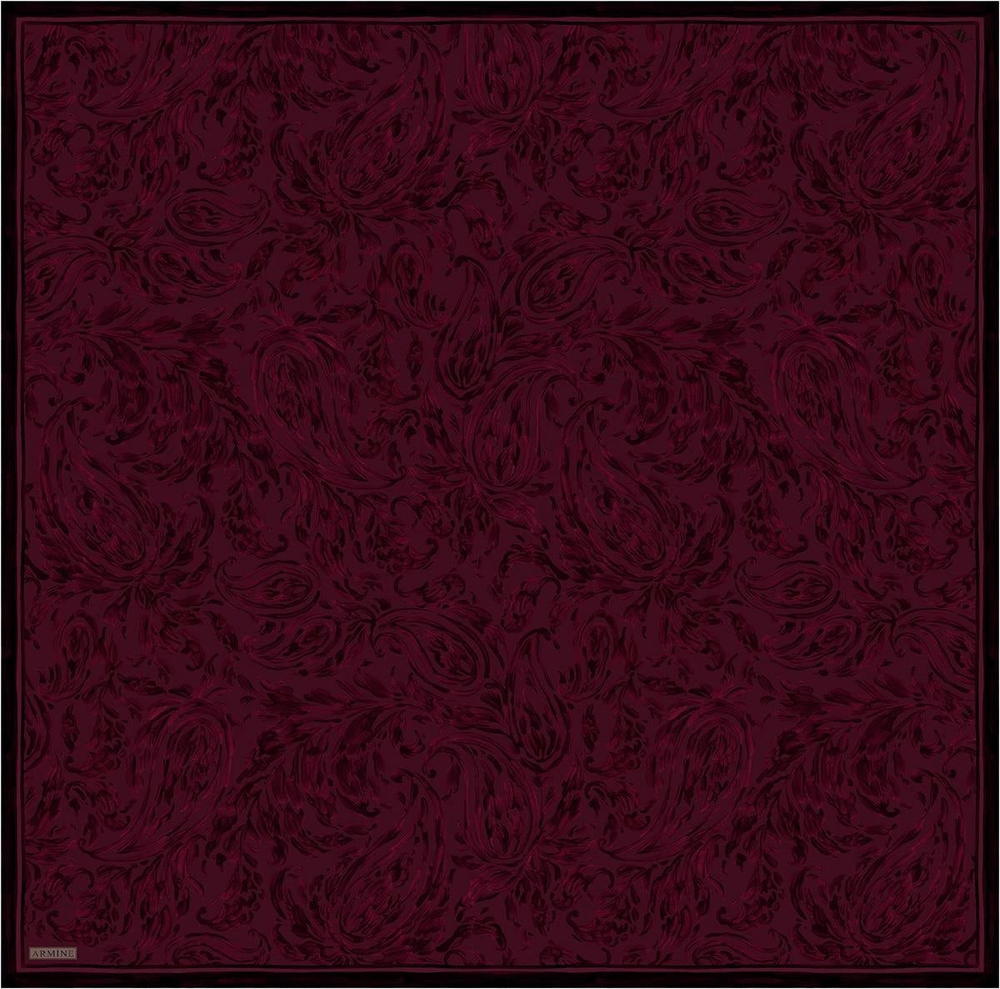 Armine İpek Eşarp 2026 Kış - 9431-01 Bordo Twill