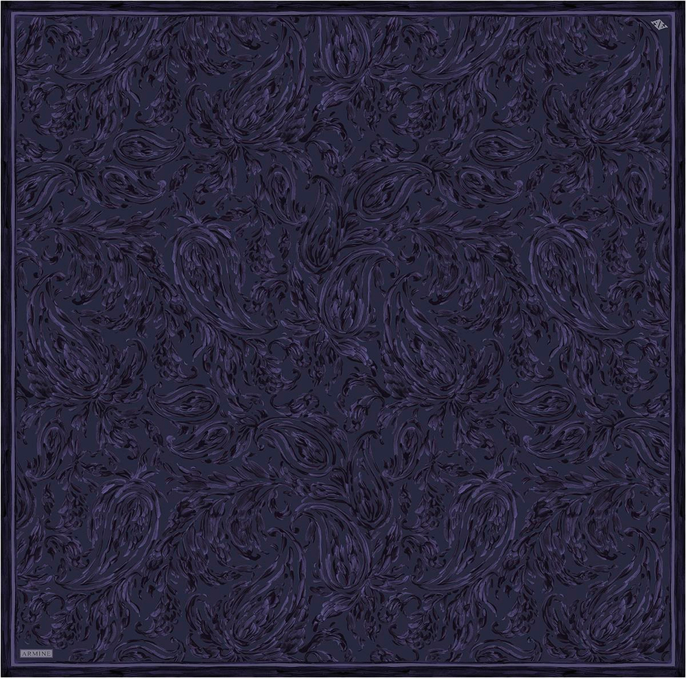 Armine İpek Eşarp 2026 Kış - 9431-84 İncir Moru Twill