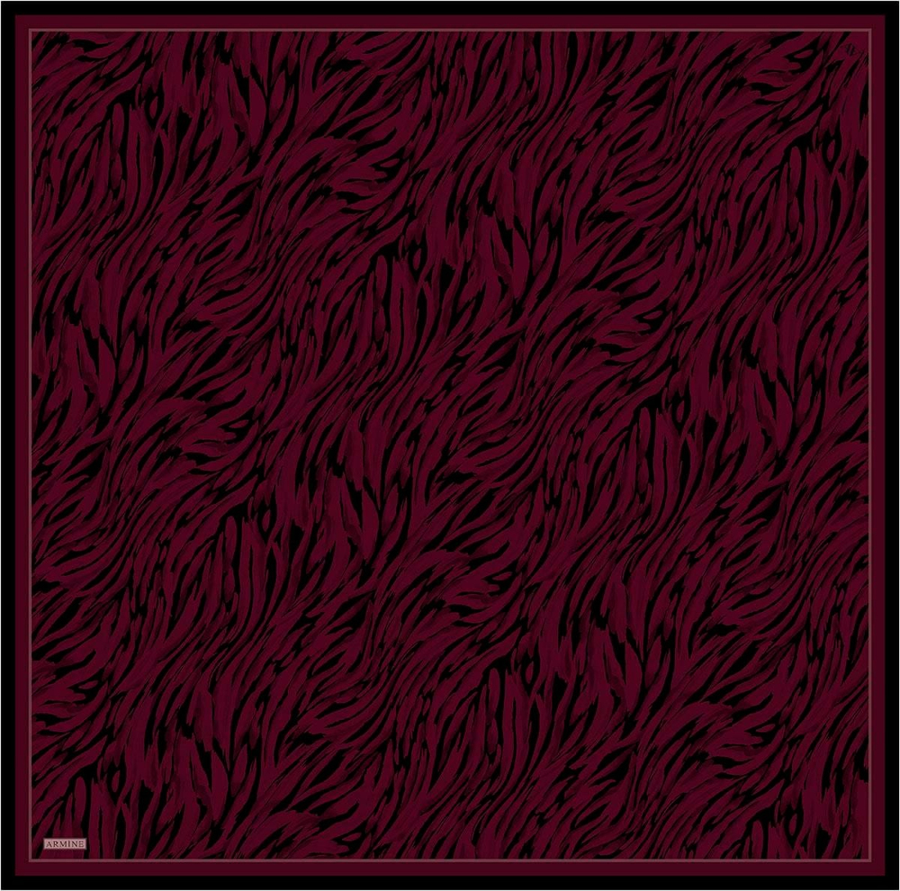 Armine İpek Eşarp 2026 Kış - 9435-44 Bordo Twill