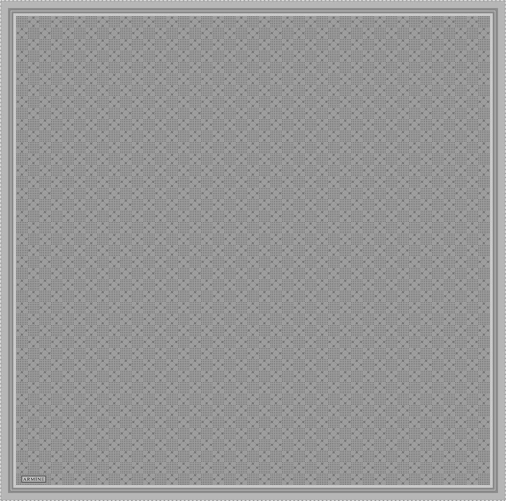 Armine İpek Eşarp 2026 Kış - 9440-57 Açık Gri Twill