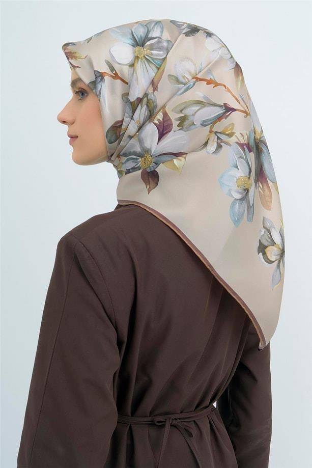 Armine İpek Eşarp 2026 Yaz - 9524-54 Taş Twill
