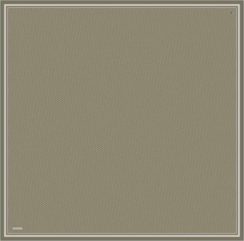 Armine İpek Eşarp 2026 Yaz - 9528-31 Haki Yeşil Twill
