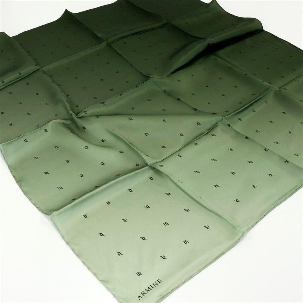 Armine İpek Eşarp Nostalji - 8338-39 Yeşil Twill